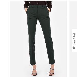 NWOT Express Midrise Columnist Ankle Pant Green
